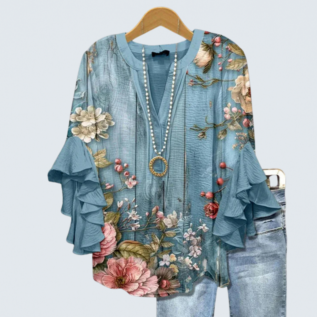 Flora | Vintage Floral Blouse