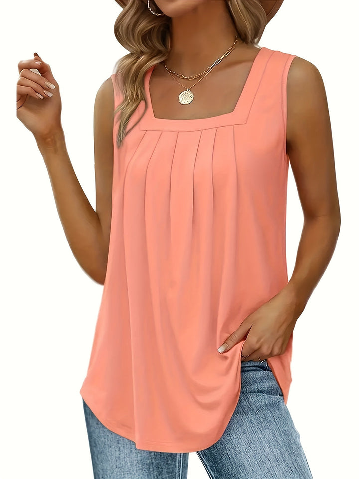 Sienna | Sleeveless Neck Tank