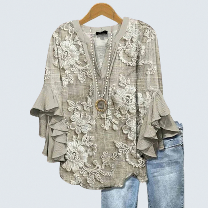 Flora | Vintage Floral Blouse