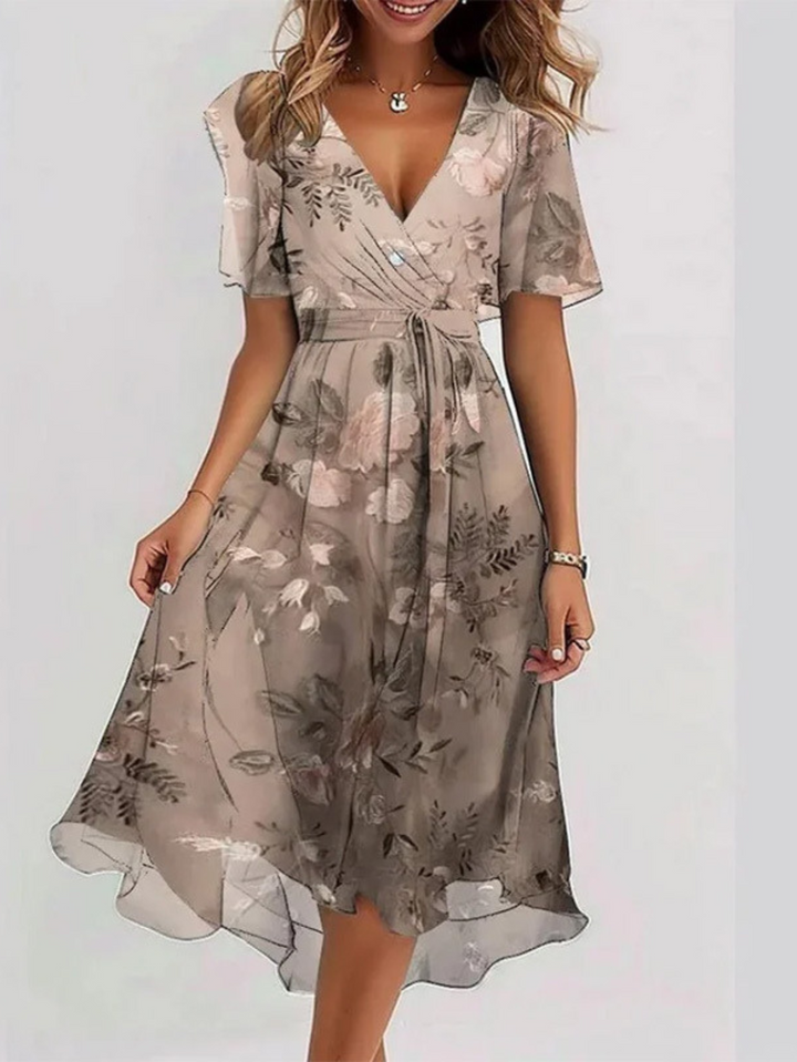 LAVINA – Vibrant Boho Midi Dress