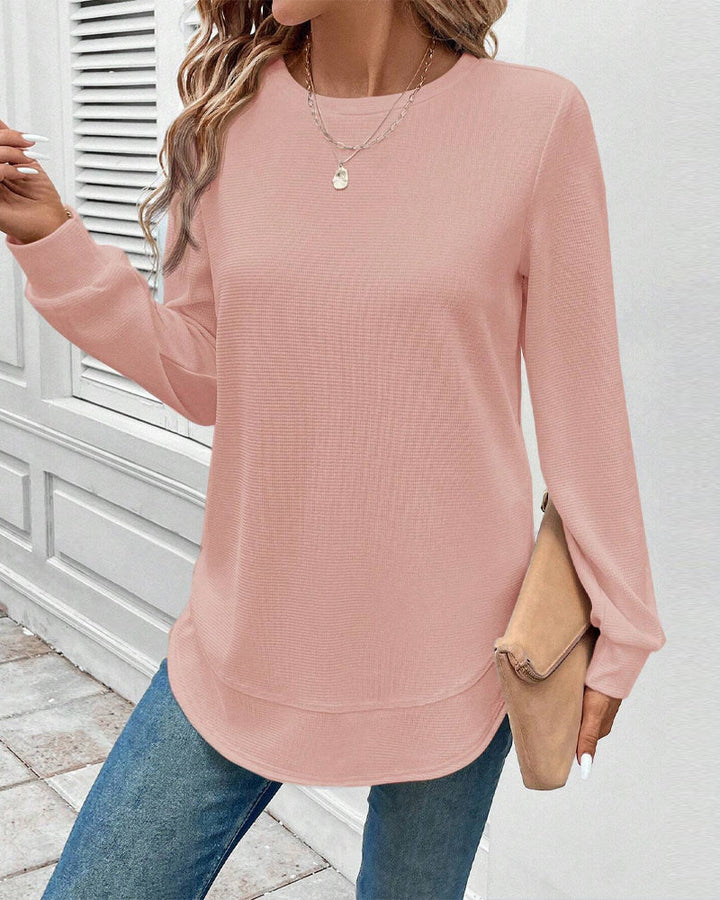 Susan | Round Neck Long-Sleeve Top