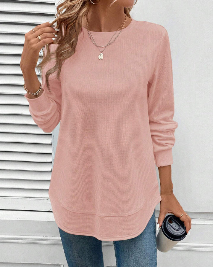 Susan | Round Neck Long-Sleeve Top