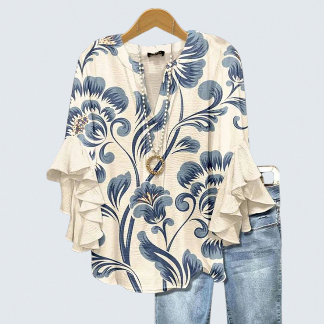 Flora | Vintage Floral Blouse