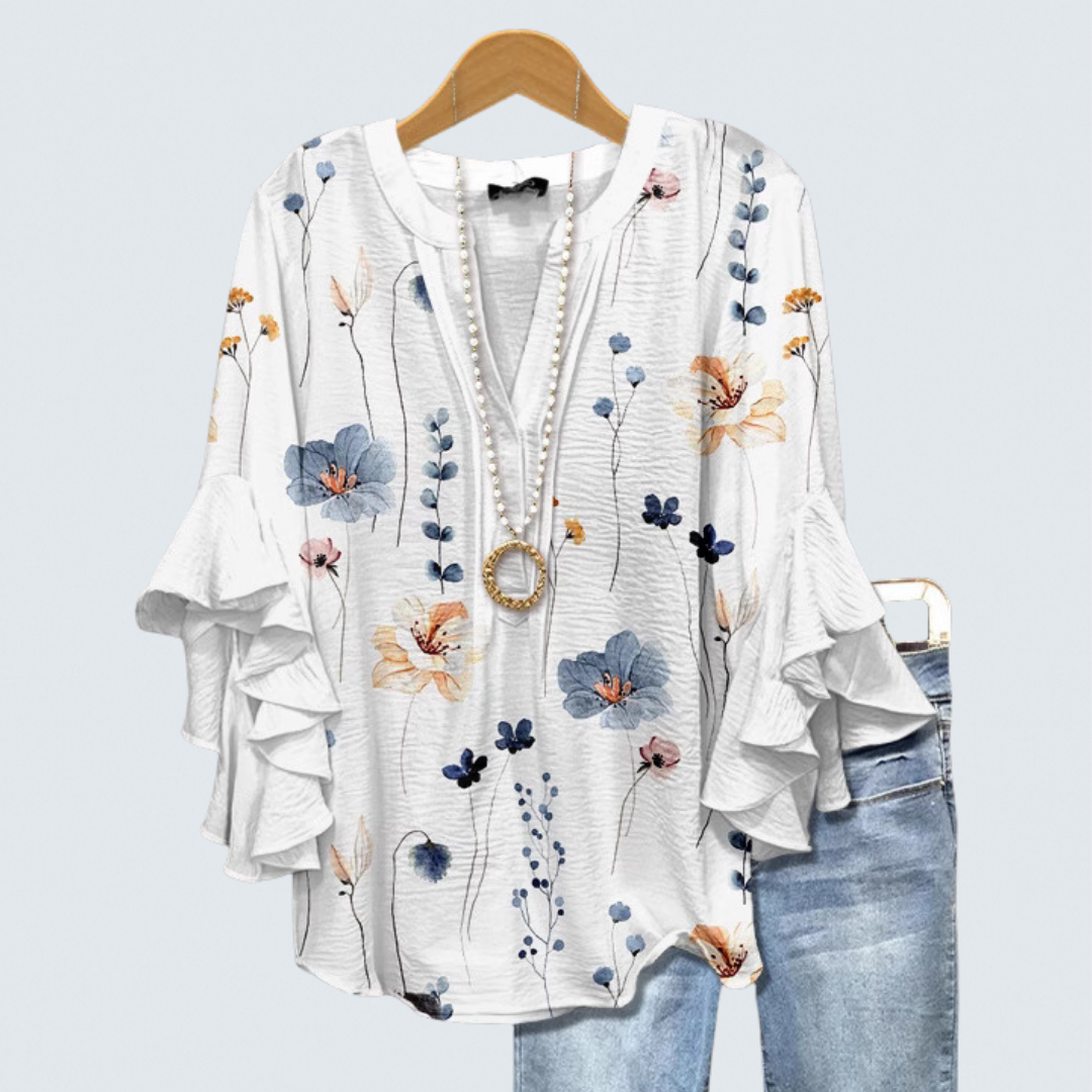 Flora | Vintage Floral Blouse