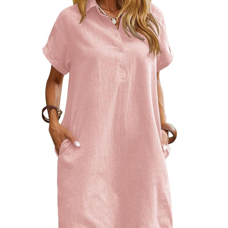 MAREN – Relaxed Short Sleeve Summer Dress
