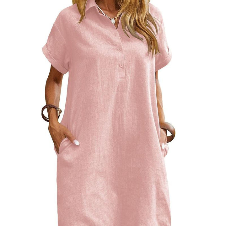 MAREN – Relaxed Short Sleeve Summer Dress
