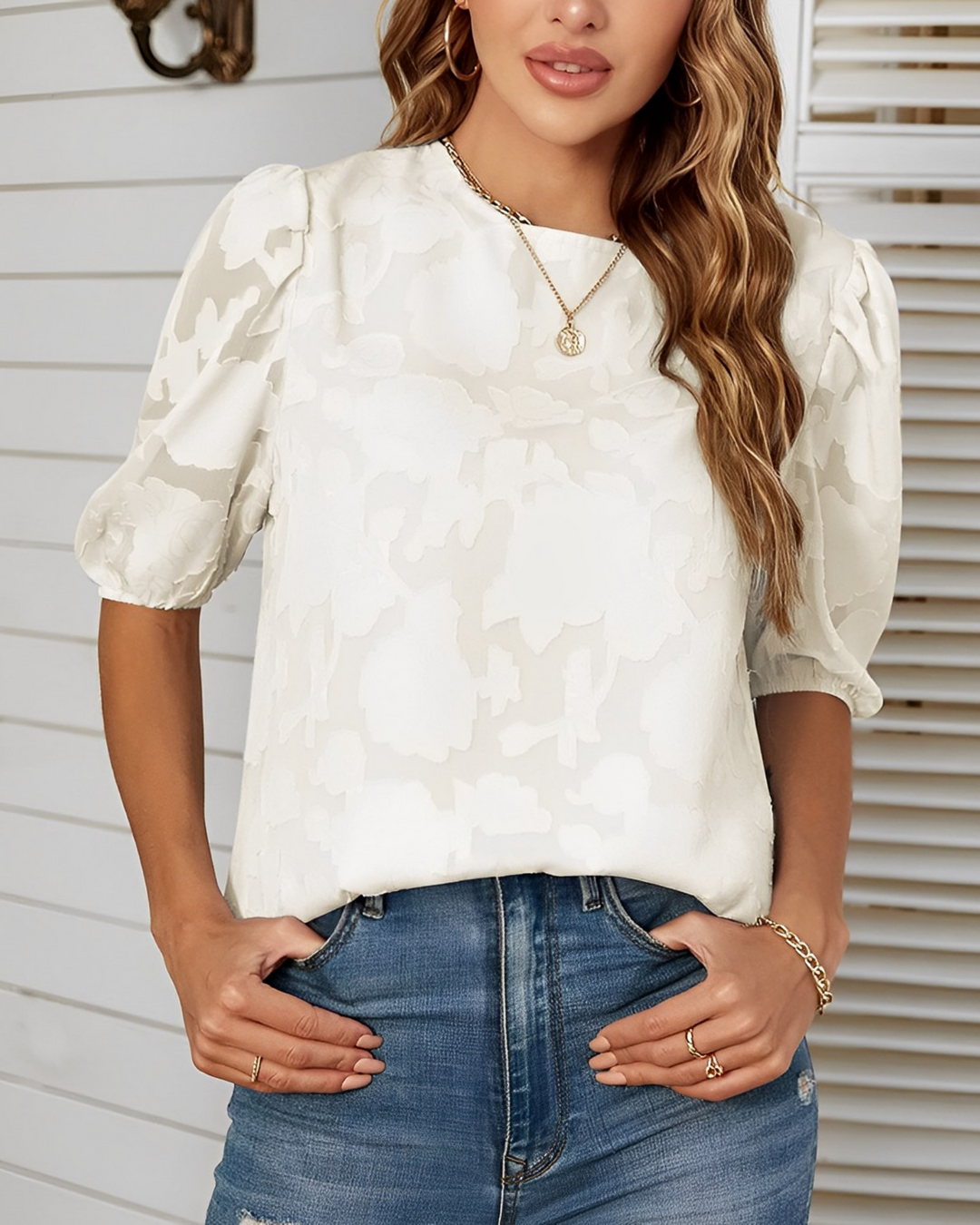 Elodie | Puff-Sleeve Blouse