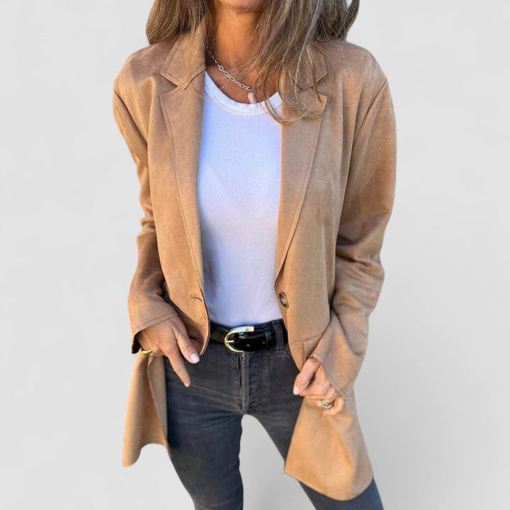 Maribelle | Long Suede-Look Coat