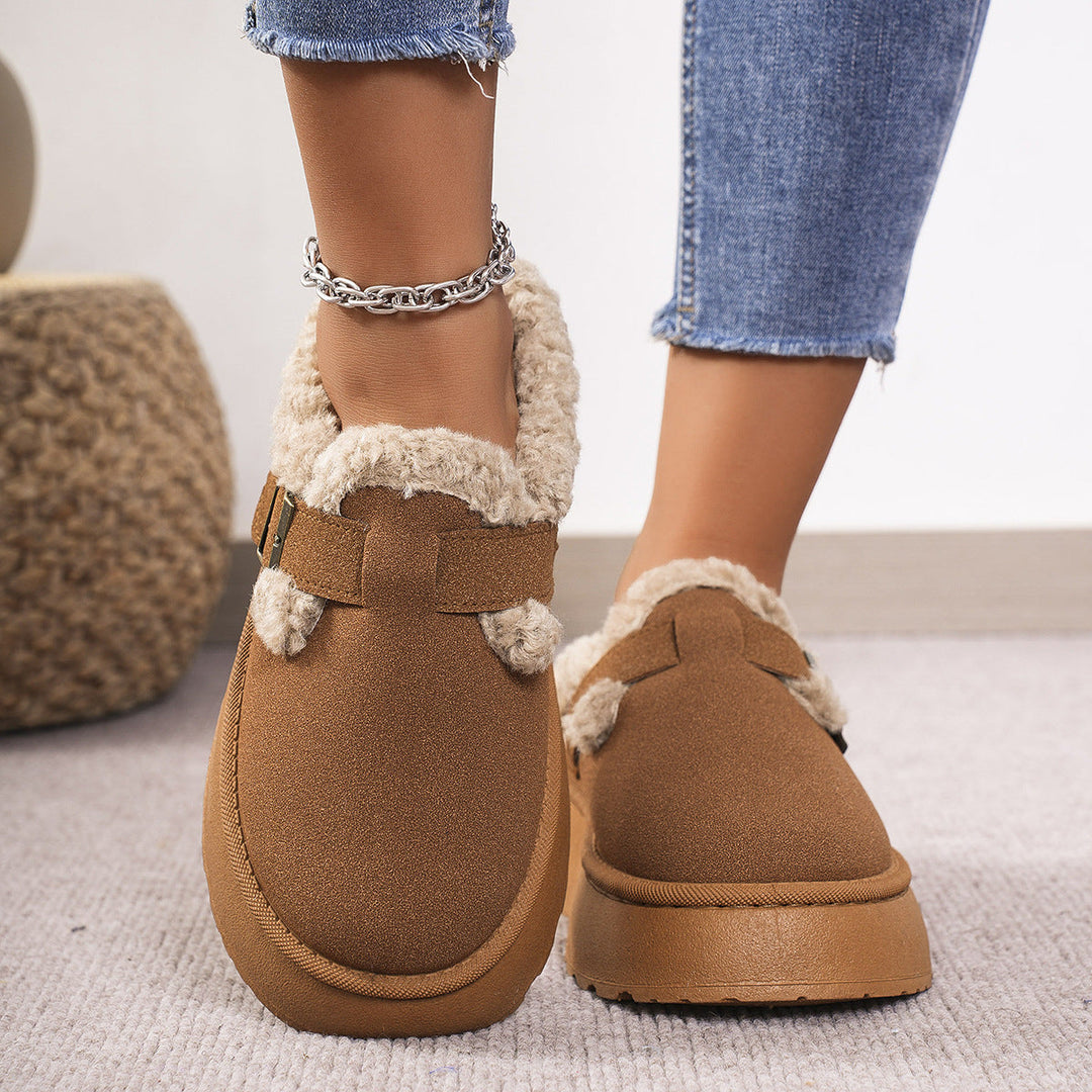 TAZA - Comfy Platform Mini Boots Slippers