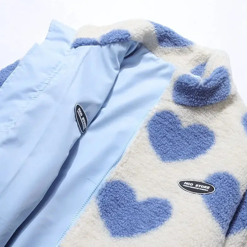 Daria | Reversible Heart-Print Jacket