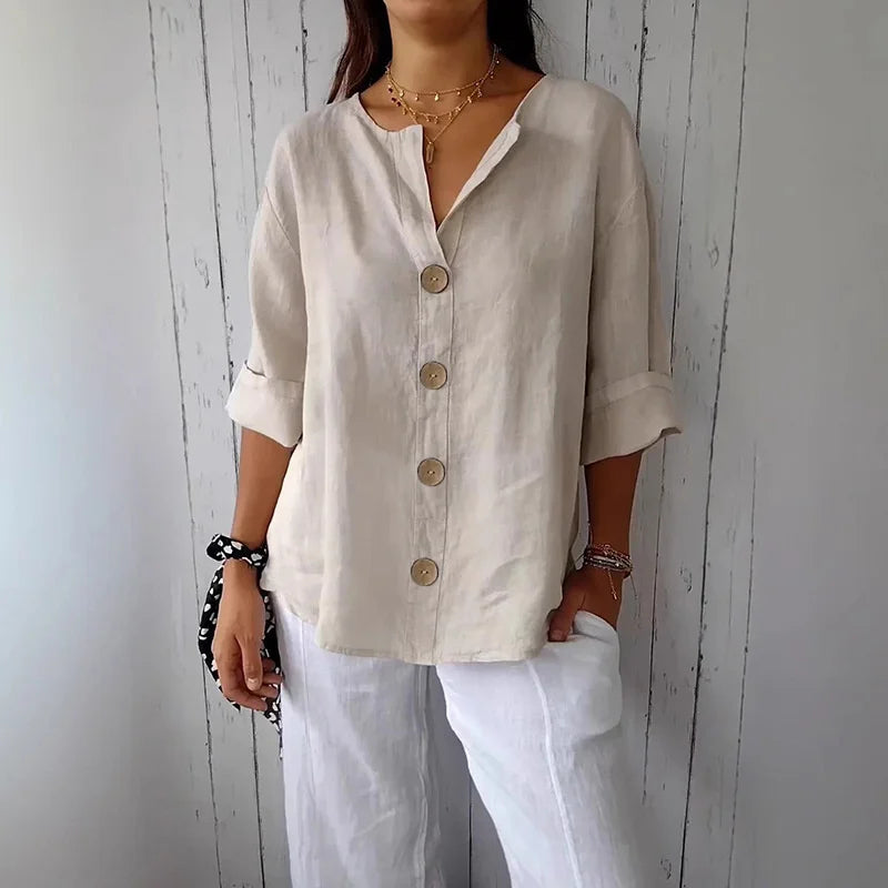 Noa | Relaxed Linen Blouse