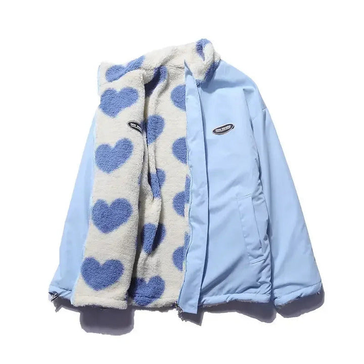 Daria | Reversible Heart-Print Jacket