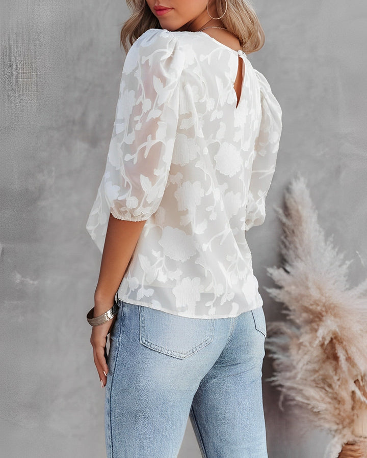Elodie | Puff-Sleeve Blouse