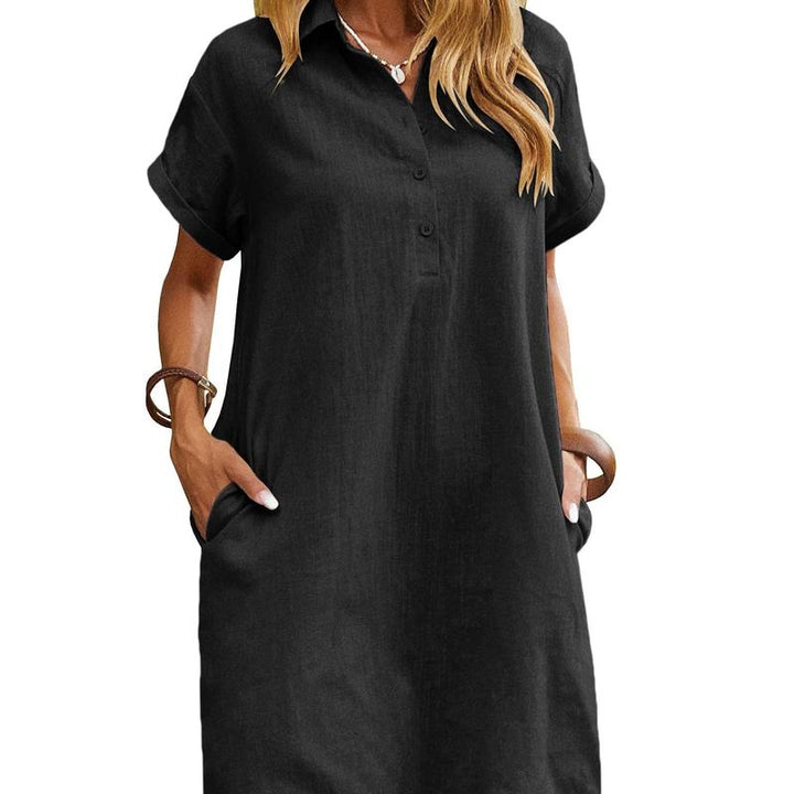 MAREN – Relaxed Short Sleeve Summer Dress