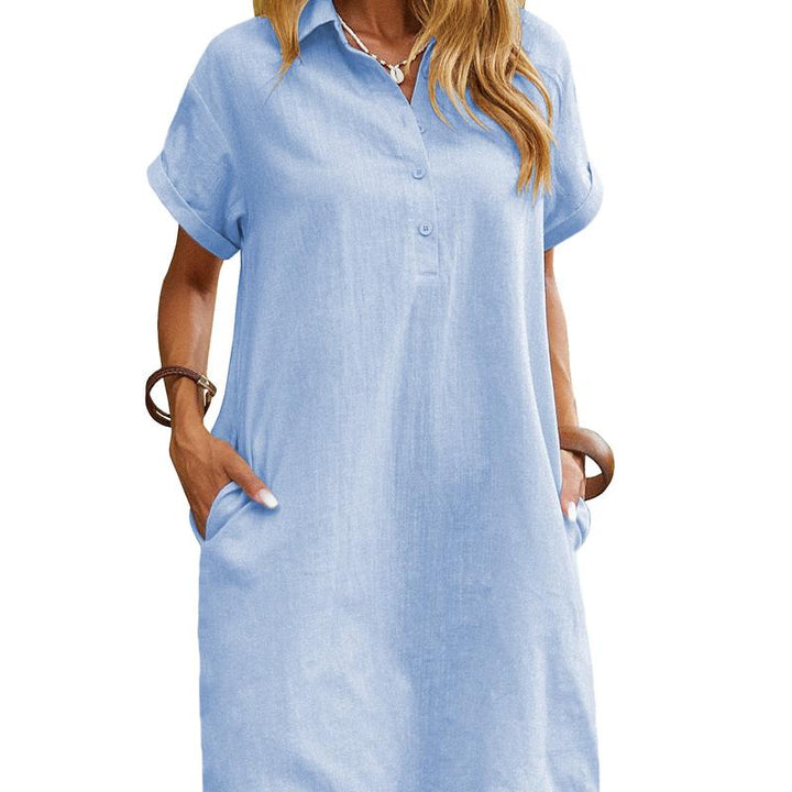 MAREN – Relaxed Short Sleeve Summer Dress