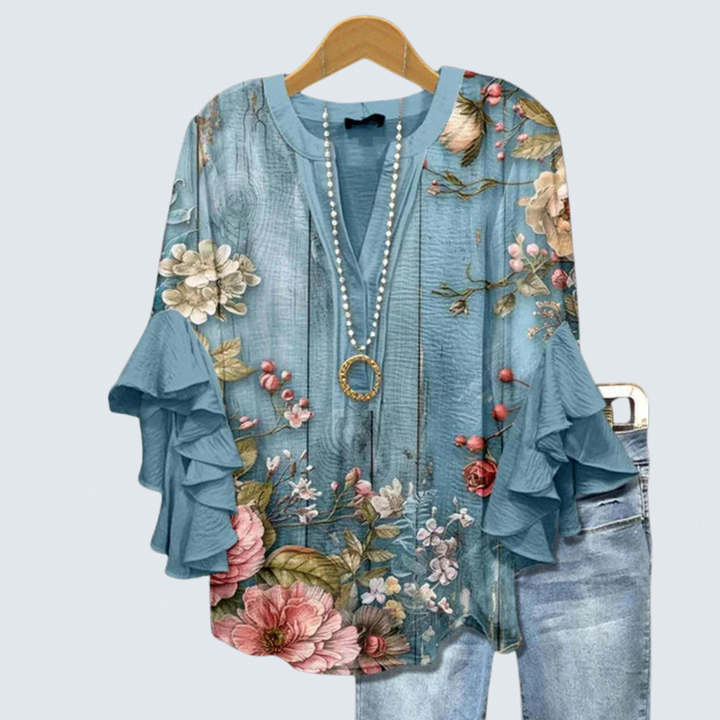 Flora | Vintage Floral Blouse