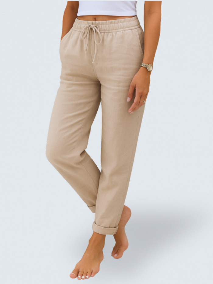 Nora™ | Premium Breathable Linen Stretch Pants