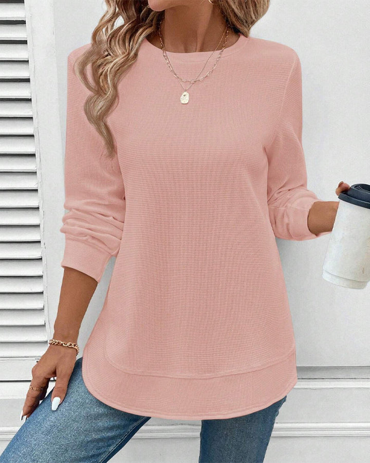 Susan | Round Neck Long-Sleeve Top
