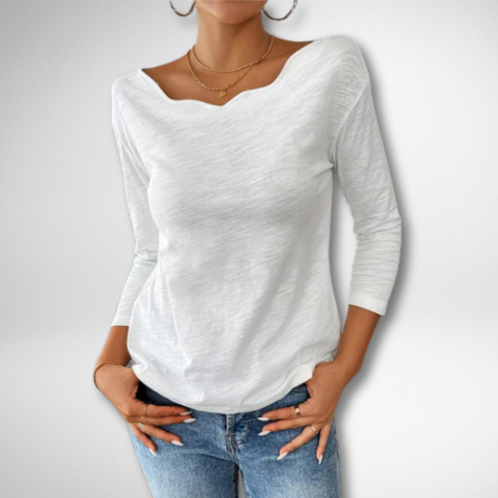 Celeste | Elegant Drape Top