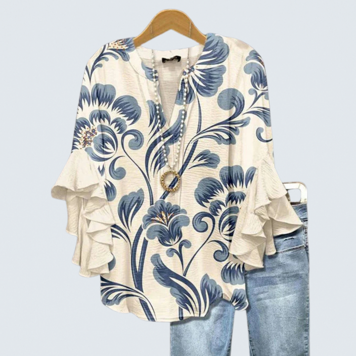 Flora | Vintage Floral Blouse