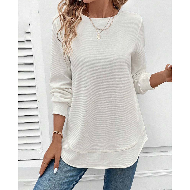 Susan | Round Neck Long-Sleeve Top