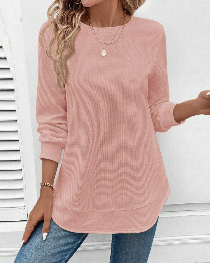 Susan | Round Neck Long-Sleeve Top