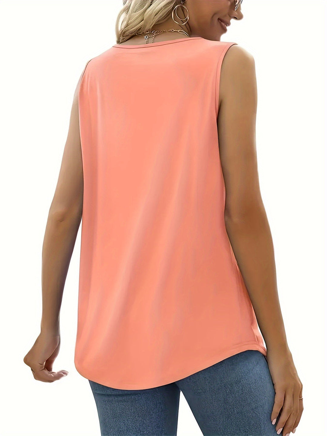 Sienna | Sleeveless Neck Tank