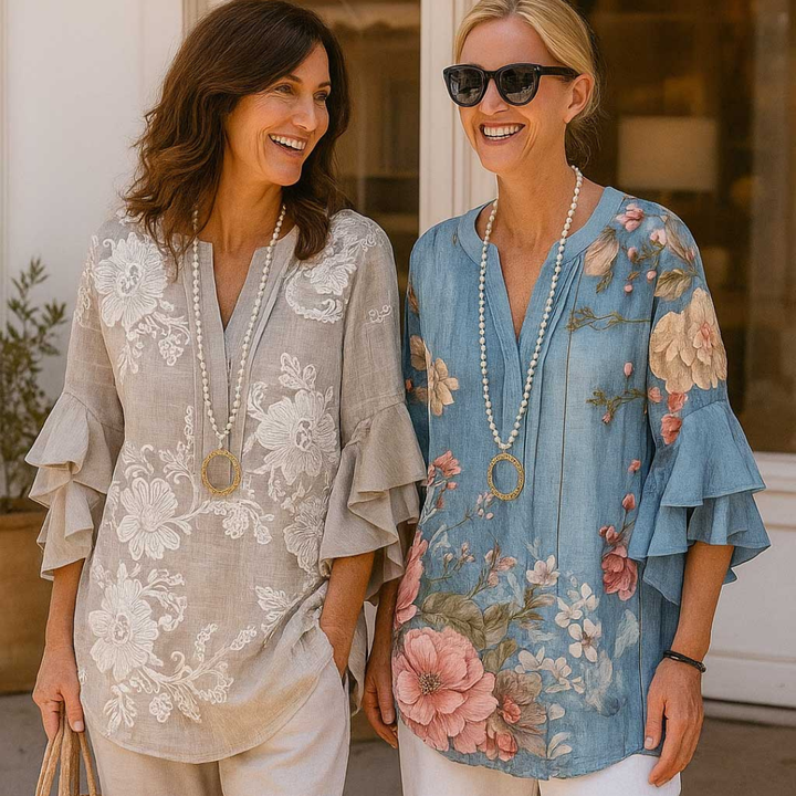 Flora | Vintage Floral Blouse