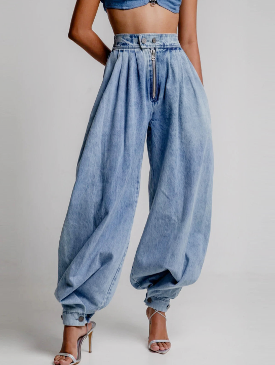 Aero | High Waist Balloon Jeans