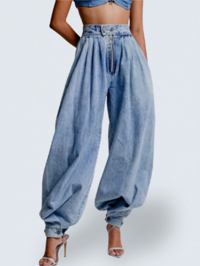 Aero | High Waist Balloon Jeans