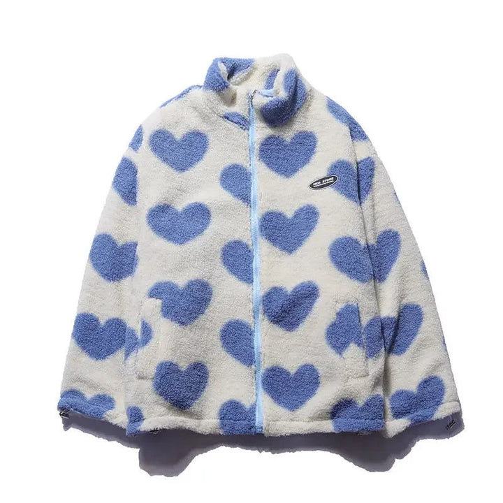 Daria | Reversible Heart-Print Jacket