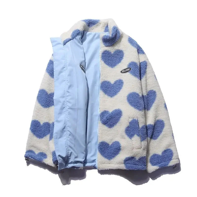 Daria | Reversible Heart-Print Jacket