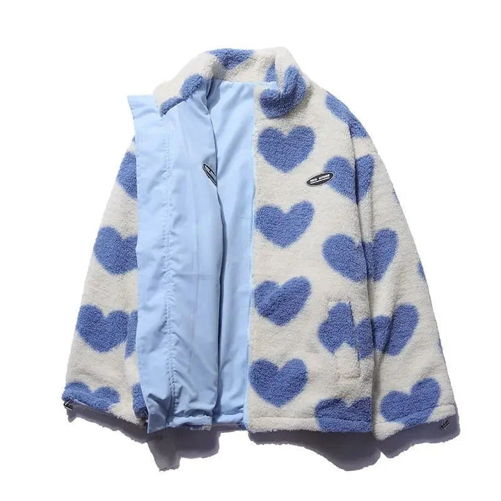 Daria | Reversible Heart-Print Jacket