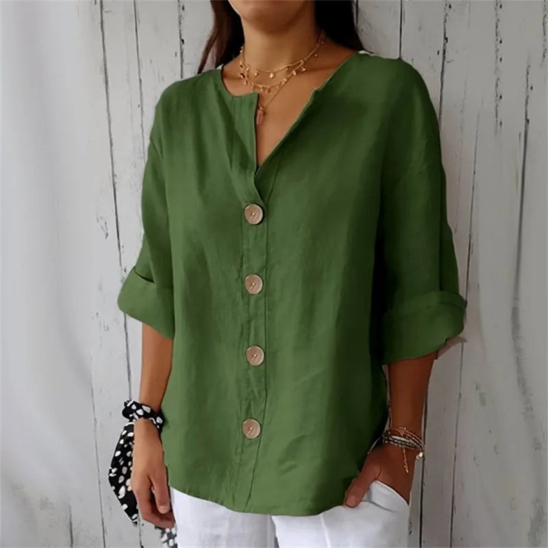 Noa | Relaxed Linen Blouse