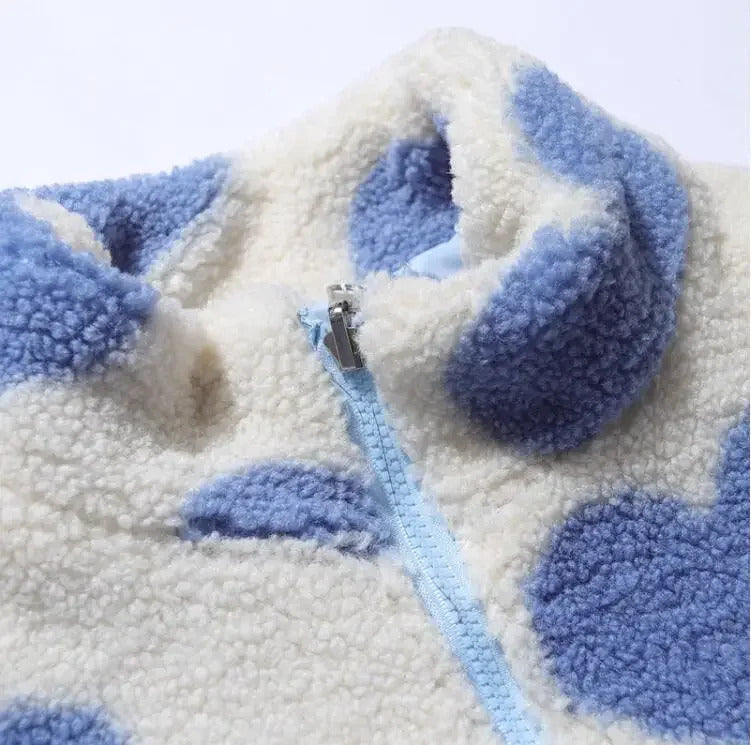 Daria | Reversible Heart-Print Jacket