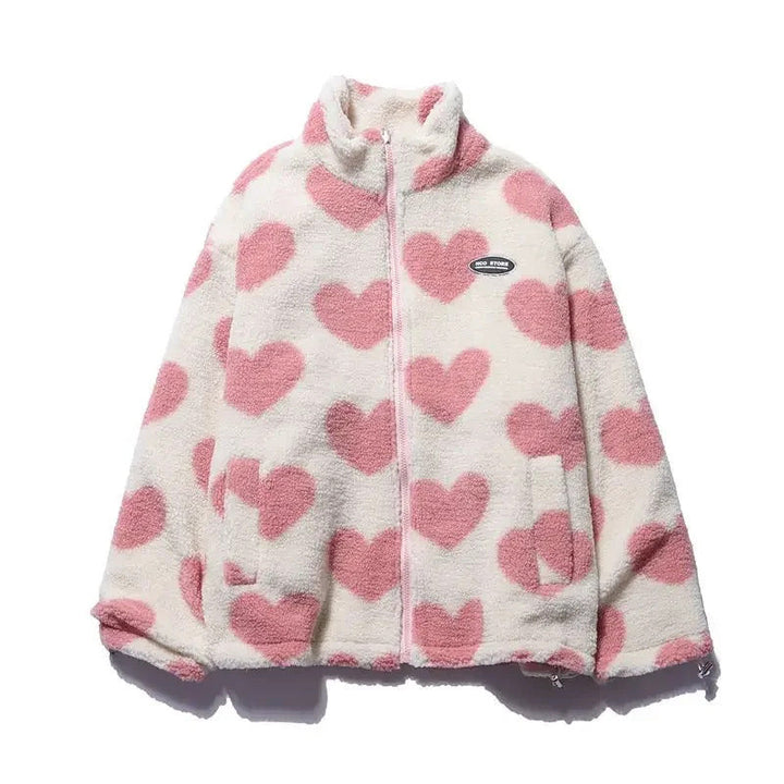 Daria | Reversible Heart-Print Jacket