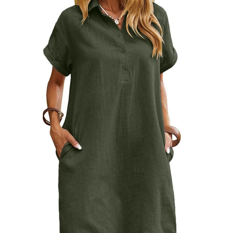 MAREN – Relaxed Short Sleeve Summer Dress